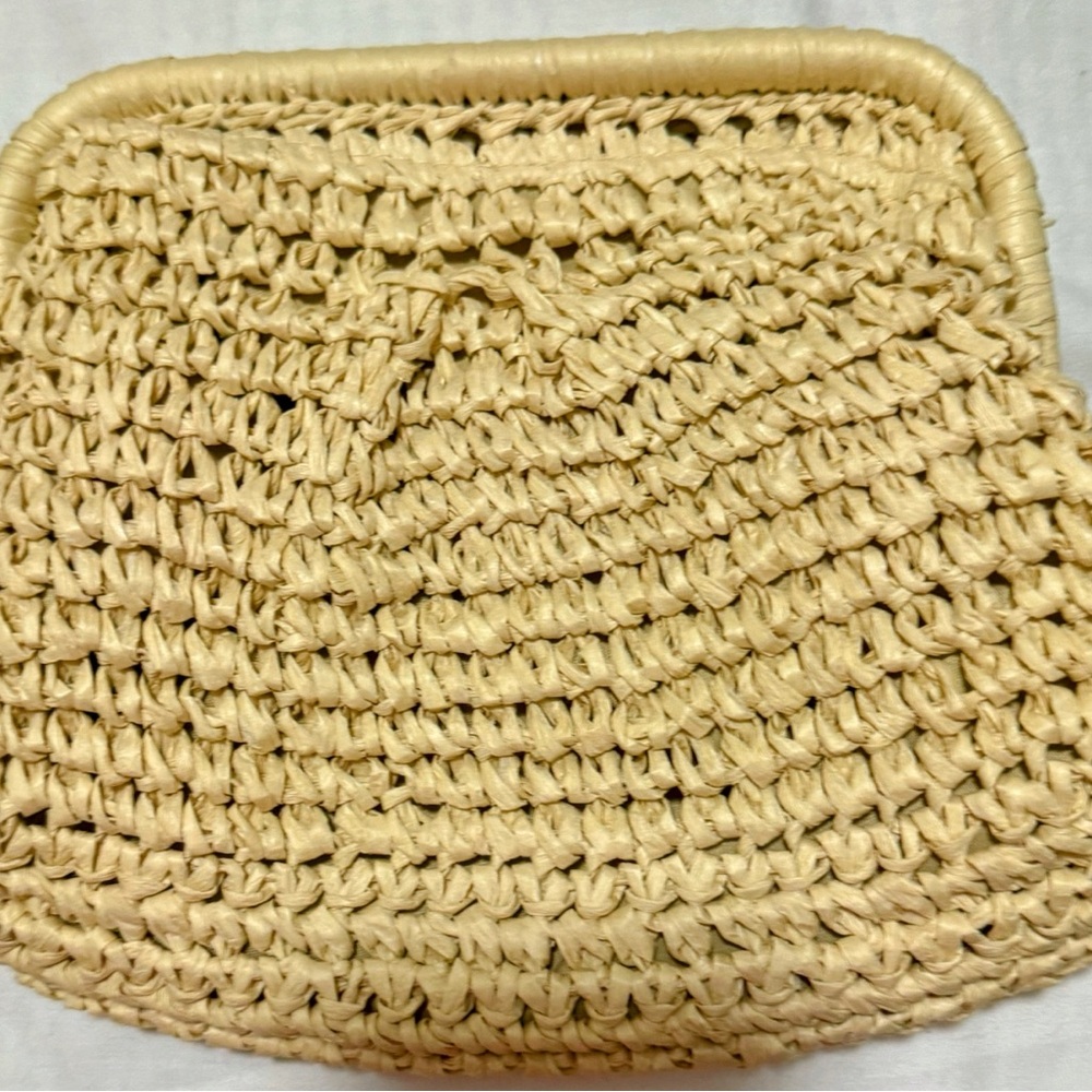 Straw hand satchel
